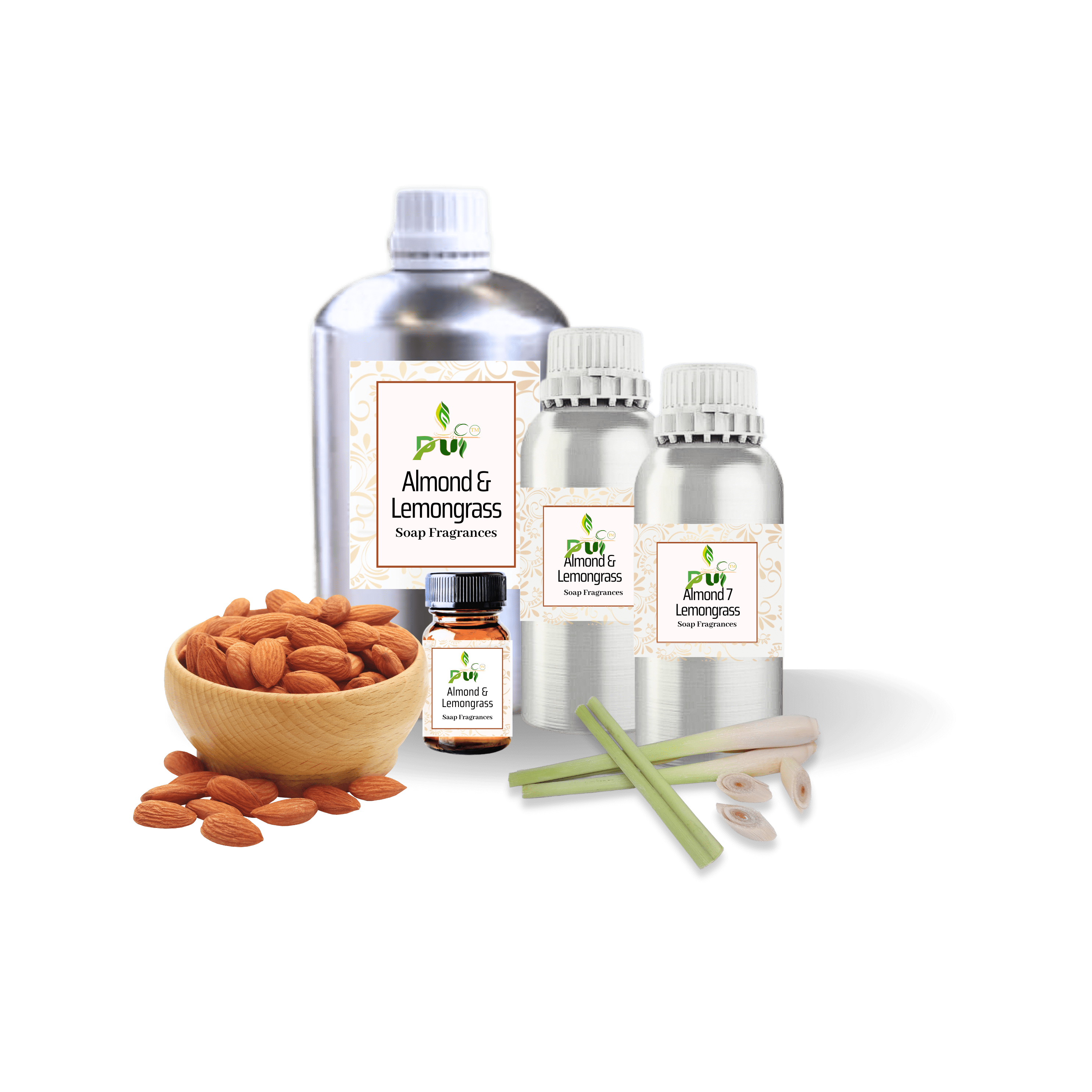 Almond Lemongrass soap FRAGRANCES min 1