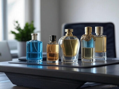 create a image on the blog topic of 5 Office-Friendly Perfumes That Last All Day Without Overpowering