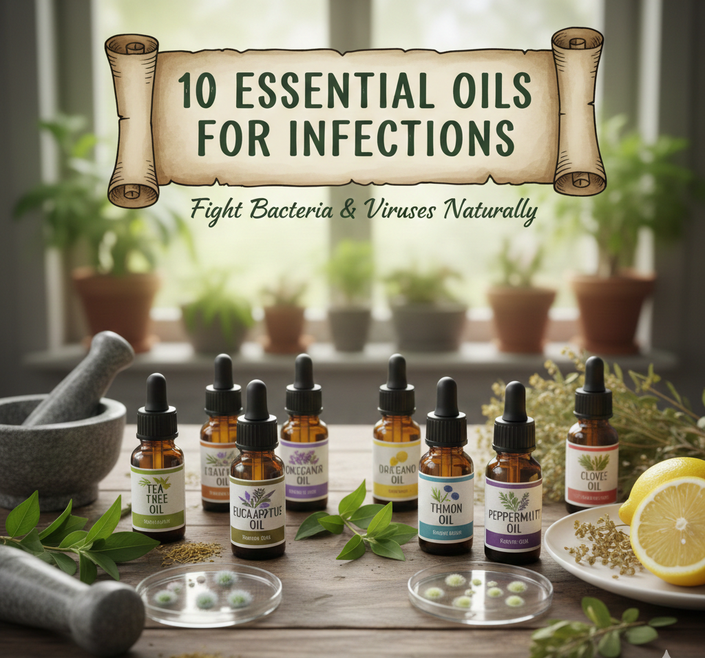 10 Essential Oils for Infections: Fight Bacteria & Viruses Naturally